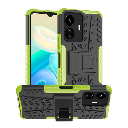 Tire Texture TPU + PC Phone Case with Holder, For vivo Y77, For Samsung Galaxy A04 / M13 5G, For Motorola Edge 2022