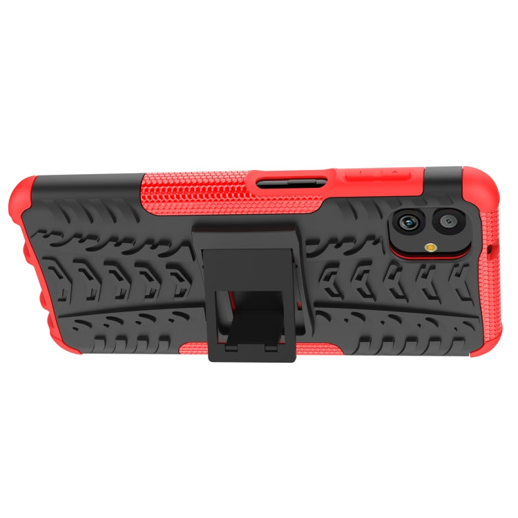 Tire Texture TPU + PC Phone Case with Holder, Series 1