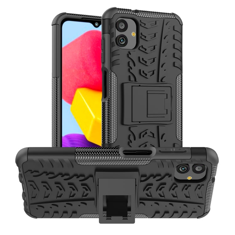 Tire Texture TPU + PC Phone Case with Holder, For vivo Y77, For Samsung Galaxy A04 / M13 5G, For Motorola Edge 2022