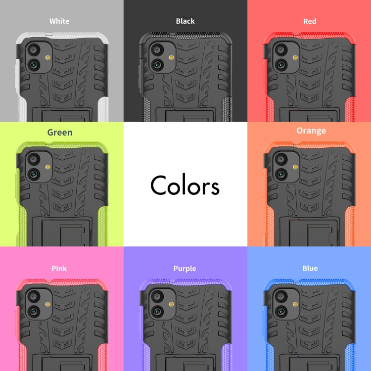 Tire Texture TPU + PC Phone Case with Holder, Series 1