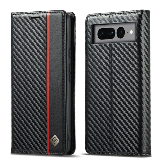 LC.IMEEKE Carbon Fiber PU + TPU Leather Case