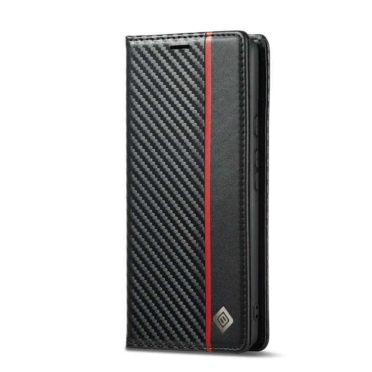 LC.IMEEKE Carbon Fiber PU + TPU Leather Case, For Google Pixel 7 Pro