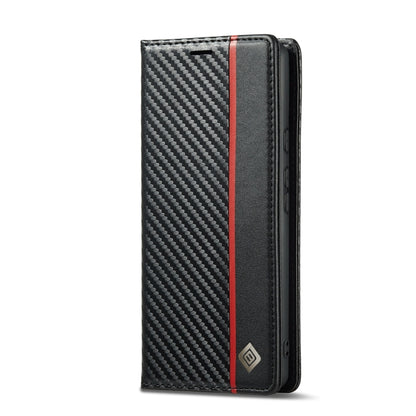 LC.IMEEKE Carbon Fiber PU + TPU Leather Case, For Google Pixel 7 Pro