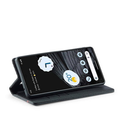 LC.IMEEKE Carbon Fiber PU + TPU Leather Case, For Google Pixel 7 Pro