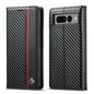 LC.IMEEKE Carbon Fiber PU + TPU Leather Case, For Google Pixel 7 Pro