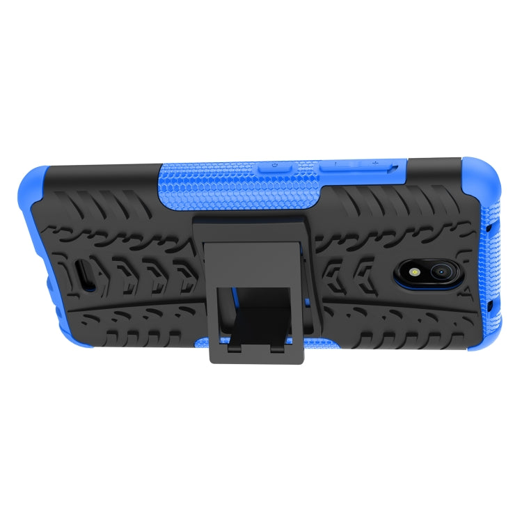 Tire Texture TPU + PC Phone Case with Holder, For Nokia C100, For Nokia C200, For Nokia G100