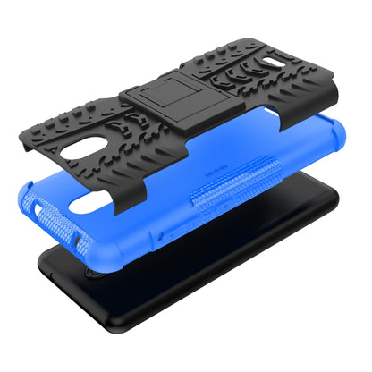 Tire Texture TPU + PC Phone Case with Holder, For Nokia C100, For Nokia C200, For Nokia G100