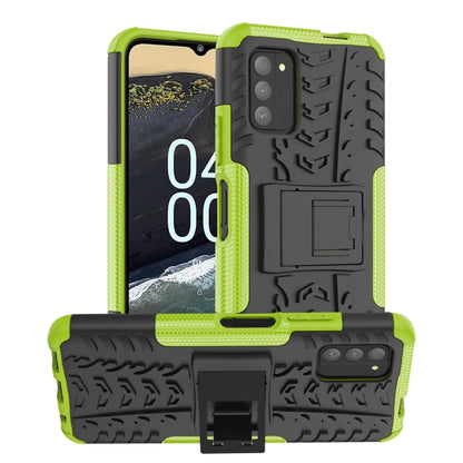 Tire Texture TPU + PC Phone Case with Holder, For Nokia C100, For Nokia C200, For Nokia G100