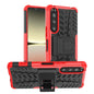 Tire Texture TPU + PC Phone Case with Holder, Series 1