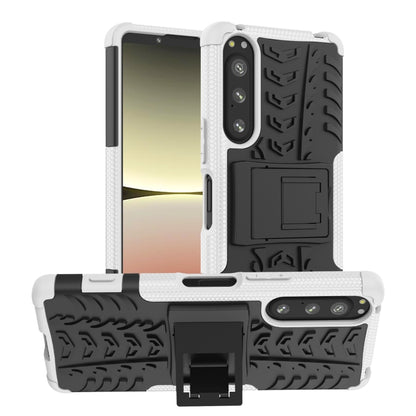 Tire Texture TPU + PC Phone Case with Holder, Series 1