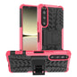 Tire Texture TPU + PC Phone Case with Holder, Series 1