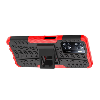 Tire Texture TPU + PC Phone Case with Holder, For OPPO A57 4G