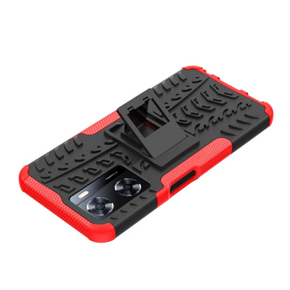 Tire Texture TPU + PC Phone Case with Holder, For OPPO A57 4G