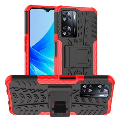 Tire Texture TPU + PC Phone Case with Holder, For OPPO A57 4G