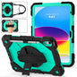 Contrast Color Robot Shockproof Silicon + PC Tablet Protective Case with Crossbody Rope, For iPad 10th Gen 10.9 2022