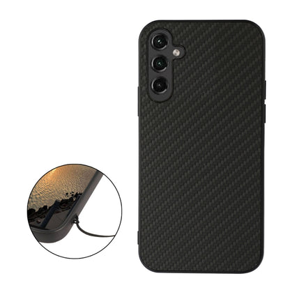 Accurate Hole Carbon Fiber Texture PU Phone Case, For Samsung Galaxy A14 5G, For Samsung Galaxy S23+ 5G, For Samsung Galaxy S23 Ultra 5G