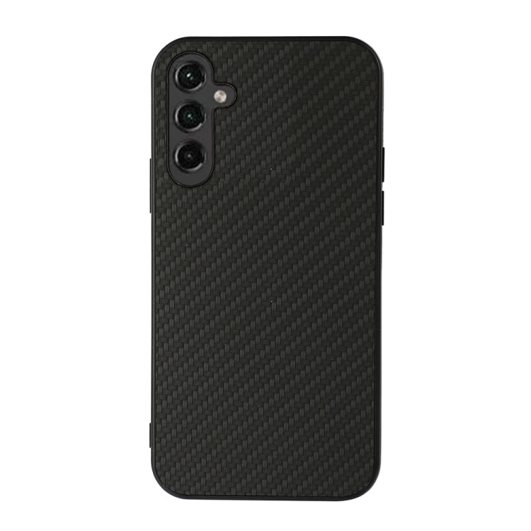 Accurate Hole Carbon Fiber Texture PU Phone Case, For Samsung Galaxy A14 5G, For Samsung Galaxy S23+ 5G, For Samsung Galaxy S23 Ultra 5G