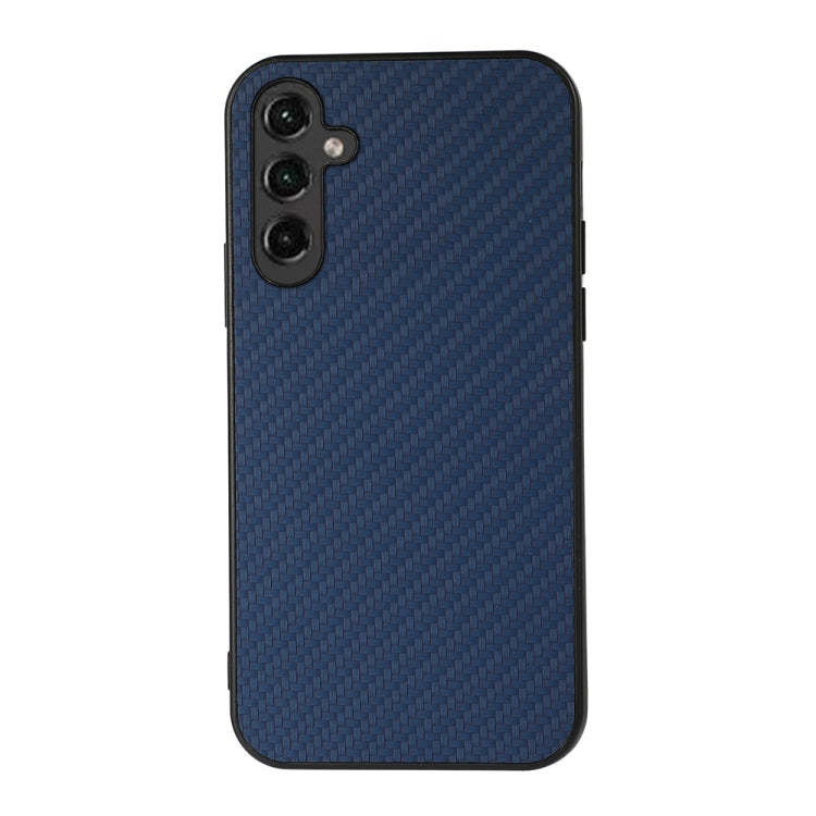 Accurate Hole Carbon Fiber Texture PU Phone Case, For Samsung Galaxy A14 5G, For Samsung Galaxy S23+ 5G, For Samsung Galaxy S23 Ultra 5G