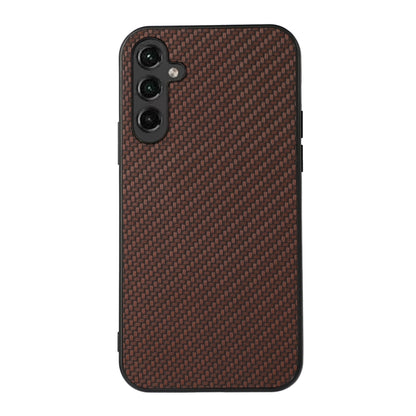 Accurate Hole Carbon Fiber Texture PU Phone Case, For Samsung Galaxy A14 5G, For Samsung Galaxy S23+ 5G, For Samsung Galaxy S23 Ultra 5G