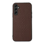 Accurate Hole Carbon Fiber Texture PU Phone Case, For Samsung Galaxy A14 5G, For Samsung Galaxy S23+ 5G, For Samsung Galaxy S23 Ultra 5G