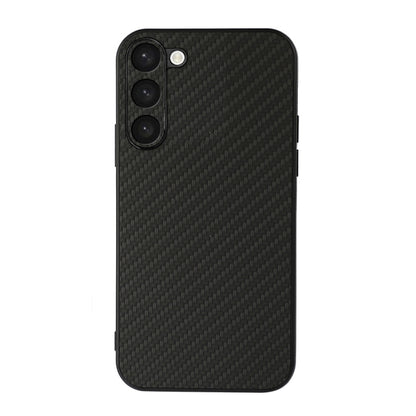 Accurate Hole Carbon Fiber Texture PU Phone Case, For Samsung Galaxy A14 5G, For Samsung Galaxy S23+ 5G, For Samsung Galaxy S23 Ultra 5G