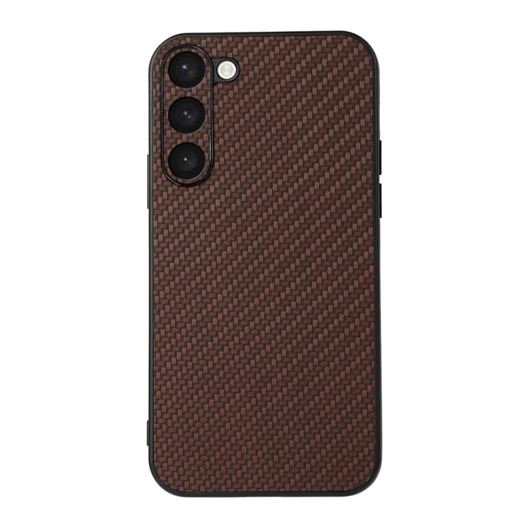 Accurate Hole Carbon Fiber Texture PU Phone Case, For Samsung Galaxy A14 5G, For Samsung Galaxy S23+ 5G, For Samsung Galaxy S23 Ultra 5G