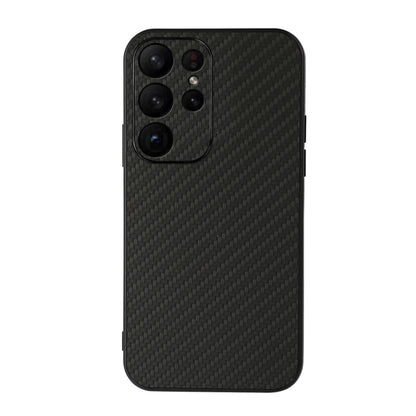 Accurate Hole Carbon Fiber Texture PU Phone Case, For Samsung Galaxy A14 5G, For Samsung Galaxy S23+ 5G, For Samsung Galaxy S23 Ultra 5G