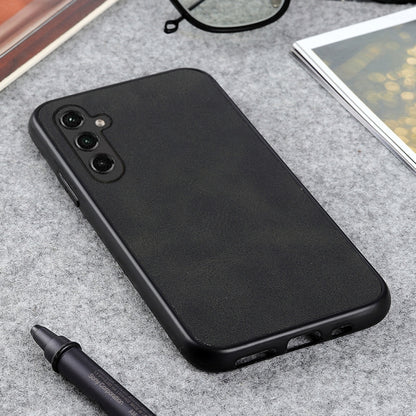 Accurate Hole Two-color Calf Texture PU Phone Case, For Samsung Galaxy A14 5G, For Samsung Galaxy S23+ 5G, For Samsung Galaxy S23 Ultra 5G