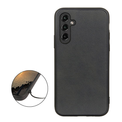 Accurate Hole Two-color Calf Texture PU Phone Case, For Samsung Galaxy A14 5G, For Samsung Galaxy S23+ 5G, For Samsung Galaxy S23 Ultra 5G