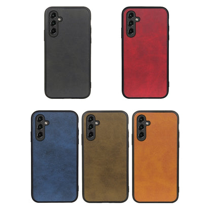 Accurate Hole Two-color Calf Texture PU Phone Case, For Samsung Galaxy A14 5G, For Samsung Galaxy S23+ 5G, For Samsung Galaxy S23 Ultra 5G