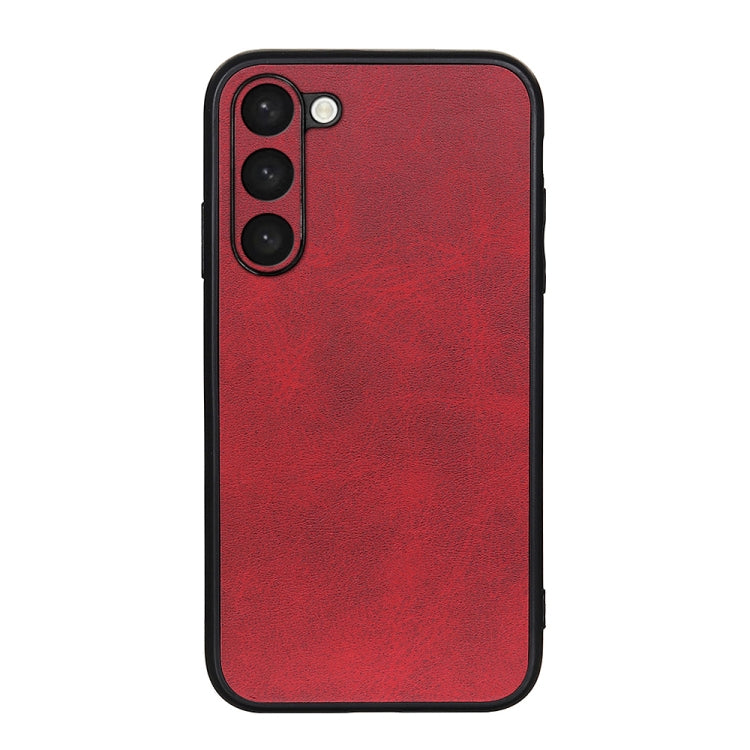 Accurate Hole Two-color Calf Texture PU Phone Case