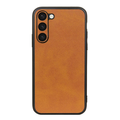 Accurate Hole Two-color Calf Texture PU Phone Case, For Samsung Galaxy A14 5G, For Samsung Galaxy S23+ 5G, For Samsung Galaxy S23 Ultra 5G