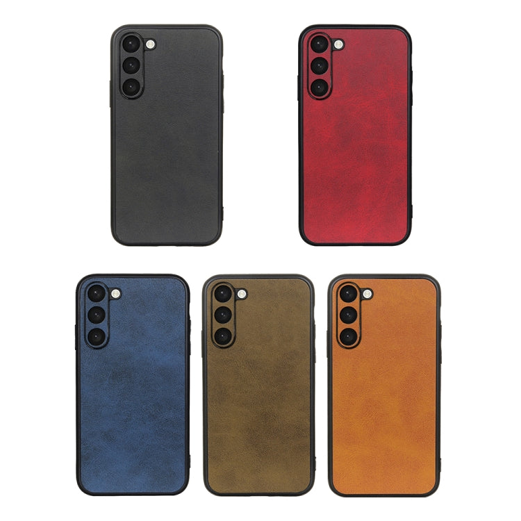 Accurate Hole Two-color Calf Texture PU Phone Case