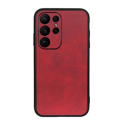 Accurate Hole Two-color Calf Texture PU Phone Case