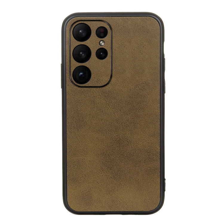 Accurate Hole Two-color Calf Texture PU Phone Case