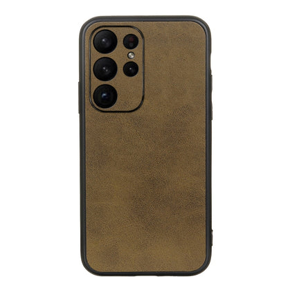 Accurate Hole Two-color Calf Texture PU Phone Case, For Samsung Galaxy A14 5G, For Samsung Galaxy S23+ 5G, For Samsung Galaxy S23 Ultra 5G