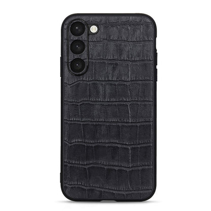 Crocodile Texture Genuine Leather Phone Case, For Samsung Galaxy A14 5G, For Samsung Galaxy S23+ 5G, For Samsung Galaxy S23 Ultra 5G