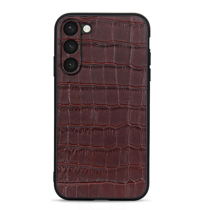 Crocodile Texture Genuine Leather Phone Case, For Samsung Galaxy A14 5G, For Samsung Galaxy S23+ 5G, For Samsung Galaxy S23 Ultra 5G