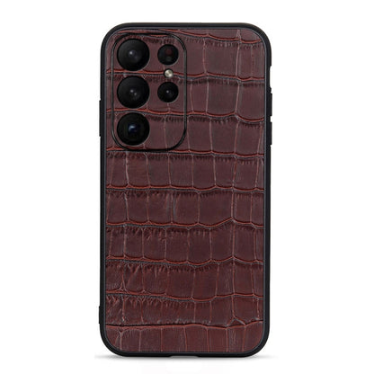 Crocodile Texture Genuine Leather Phone Case, For Samsung Galaxy A14 5G, For Samsung Galaxy S23+ 5G, For Samsung Galaxy S23 Ultra 5G