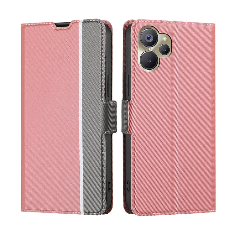 Twill Texture Side Buckle Leather Phone Case