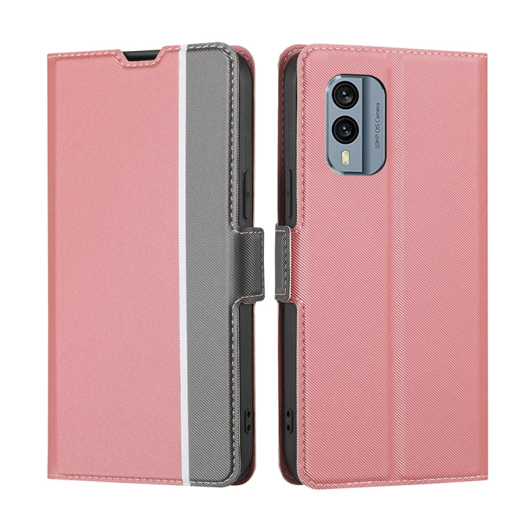 Twill Texture Side Buckle Leather Phone Case