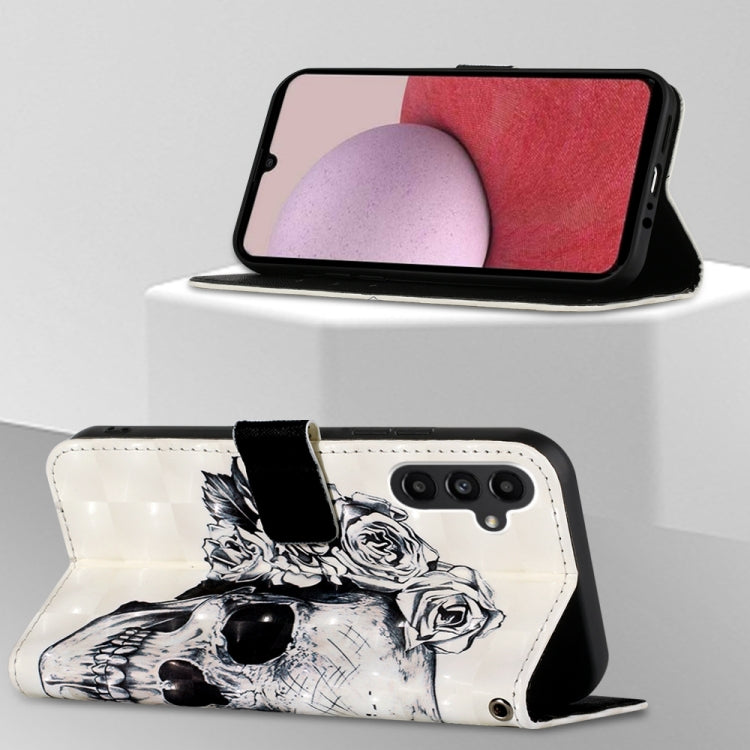 3D Painting Horizontal Flip Leather Phone Case