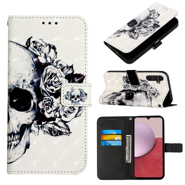 3D Painting Horizontal Flip Leather Phone Case