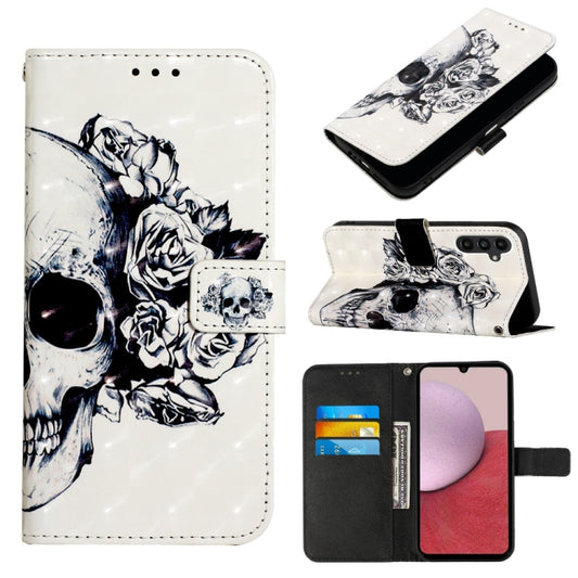 3D Painting Horizontal Flip Leather Phone Case, For Samsung Galaxy A14 5G, For Samsung Galaxy S23 5G, For Samsung Galaxy S23+ 5G