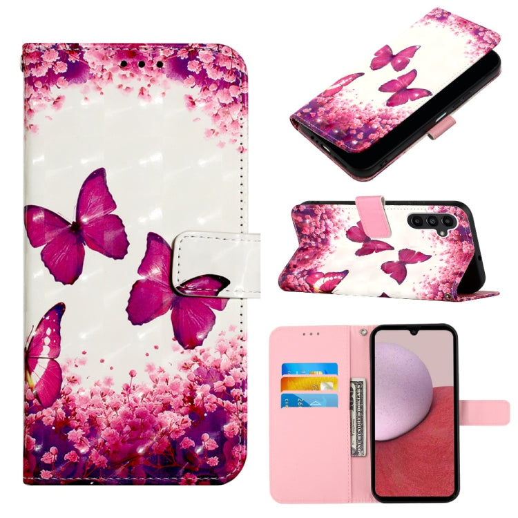 3D Painting Horizontal Flip Leather Phone Case