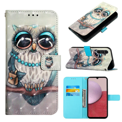 3D Painting Horizontal Flip Leather Phone Case