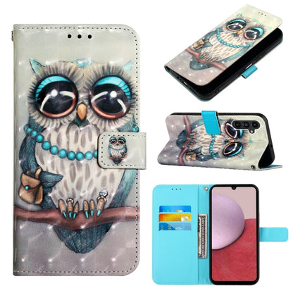 3D Painting Horizontal Flip Leather Phone Case, For Samsung Galaxy A14 5G, For Samsung Galaxy S23 5G, For Samsung Galaxy S23+ 5G
