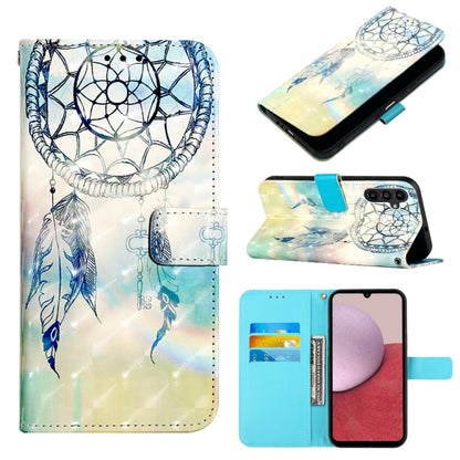 3D Painting Horizontal Flip Leather Phone Case, For Samsung Galaxy A14 5G, For Samsung Galaxy S23 5G, For Samsung Galaxy S23+ 5G