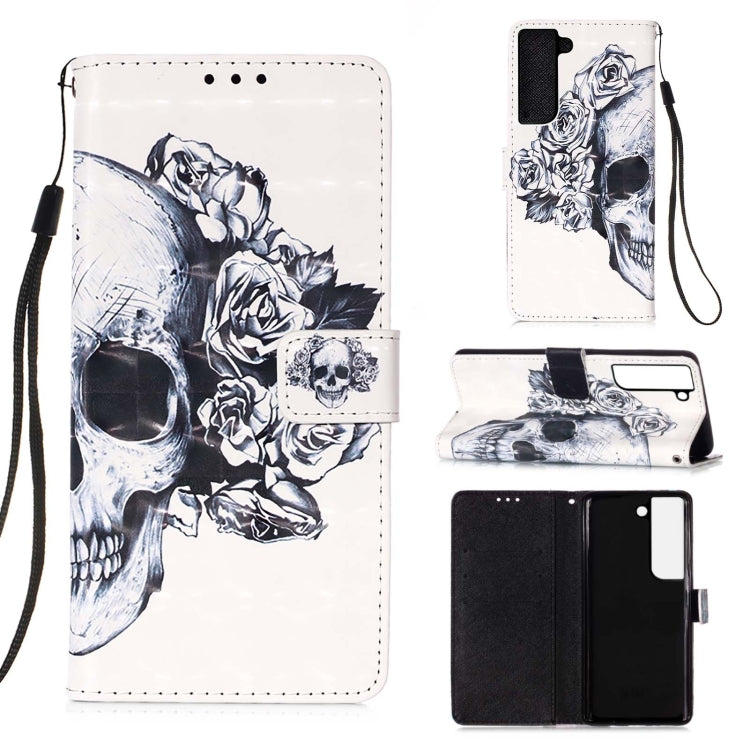 3D Painting Horizontal Flip Leather Phone Case