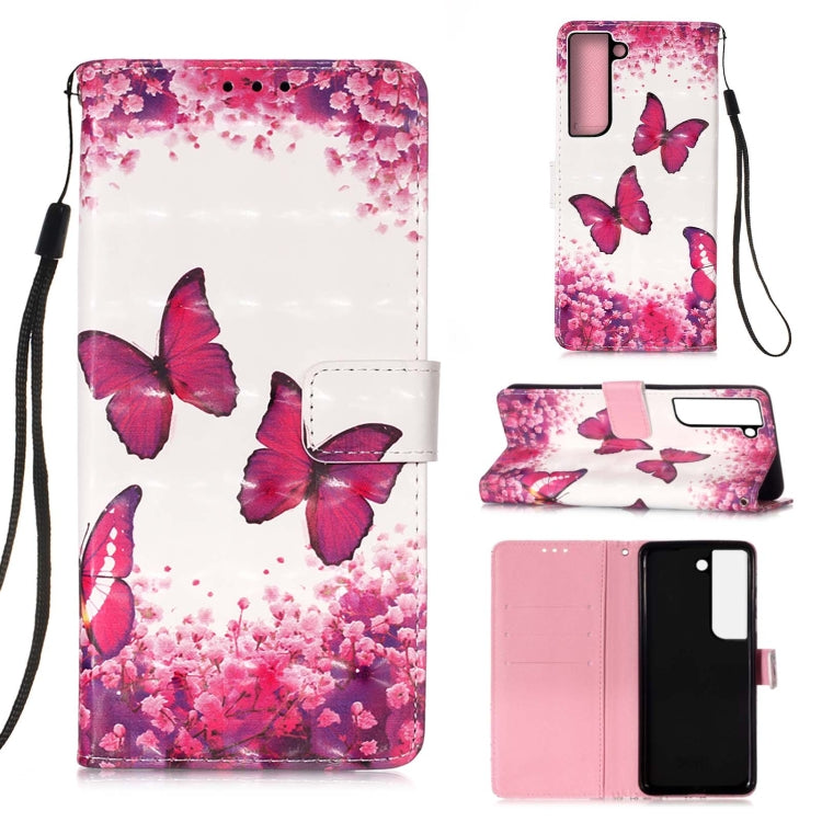 3D Painting Horizontal Flip Leather Phone Case, For Samsung Galaxy A14 5G, For Samsung Galaxy S23 5G, For Samsung Galaxy S23+ 5G